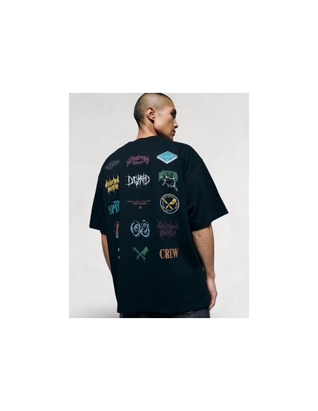 T-shirt "Vintage Wallpaper" noir