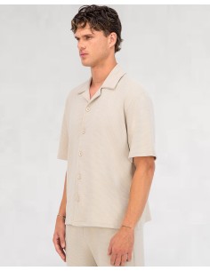 CHEMISETTE GAUFRÉE BEIGE 2