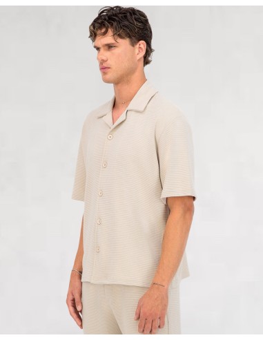 CHEMISETTE GAUFRÉE BEIGE