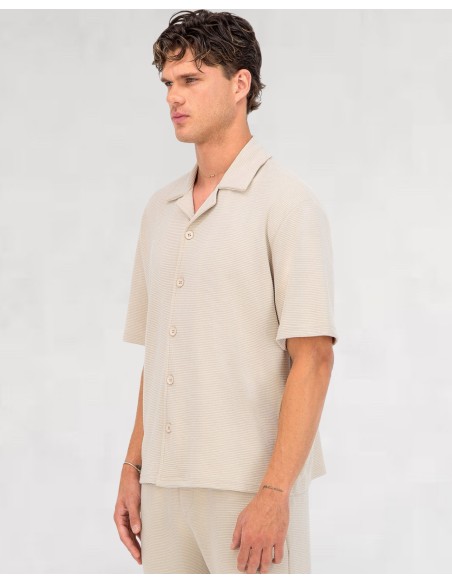 CHEMISETTE GAUFRÉE BEIGE