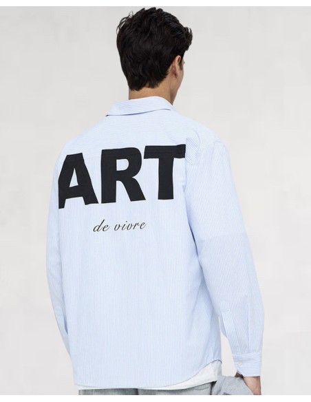 CHEMISE "ARTISTE" BLEU CIEL