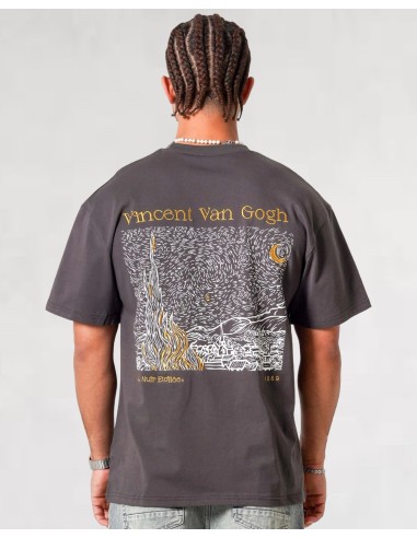 T-SHIRT ANTRACITE "VAN GOGH"
