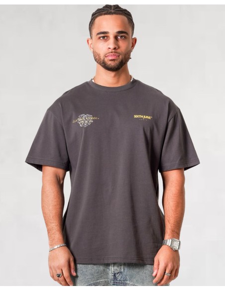 T-SHIRT ANTRACITE "VAN GOGH"