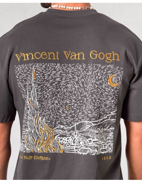 T-SHIRT ANTRACITE "VAN GOGH"