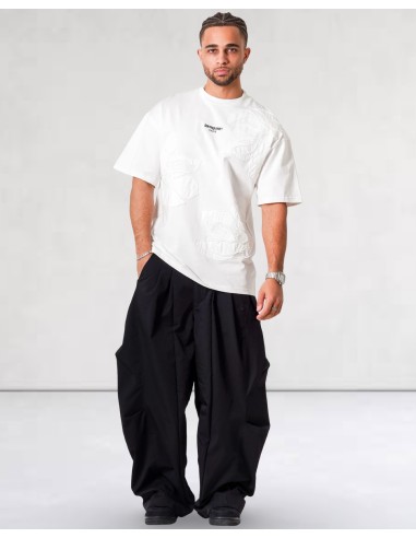 T-SHIRT BLANC FLEUR BRODÉE