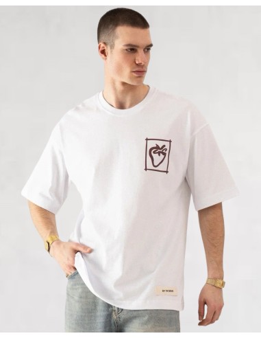 T-SHIRT BLANC "STRAWBERRY"