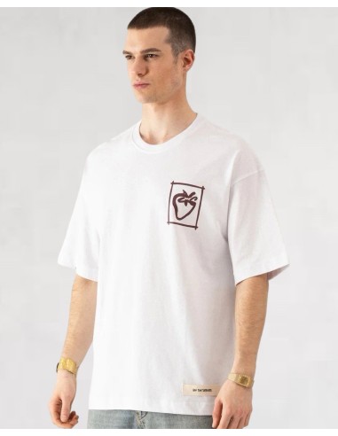 T-SHIRT BLANC "STRAWBERRY"