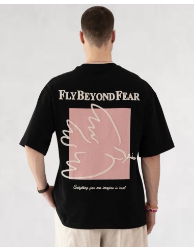 T-SHIRT NOIR "FLY"