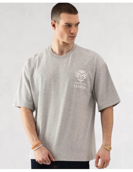 T-SHIRT GRIS CLAIR "MAJOR"