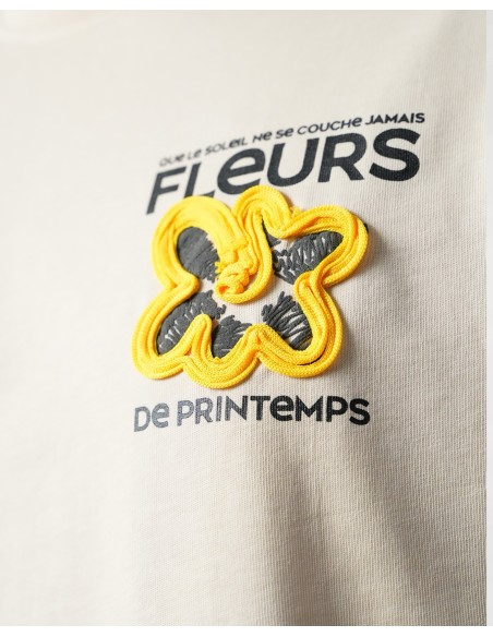 T-shirt "Spring Flower" beige