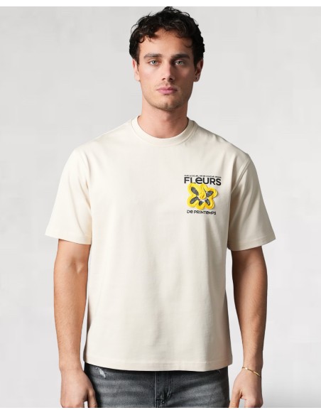 T-shirt "Spring Flower" beige