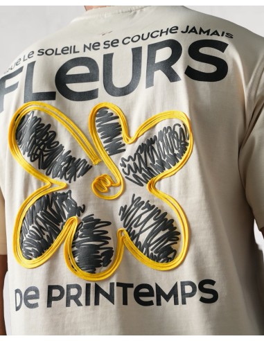 T-shirt "Spring Flower" beige