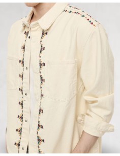 CHEMISE ECRU BRODERIE AZTEQUE IMPERIAL 2