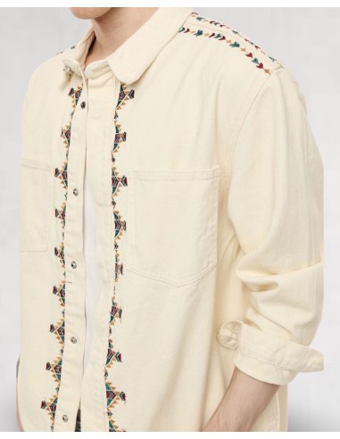 CHEMISE ECRU BRODERIE AZTEQUE IMPERIAL