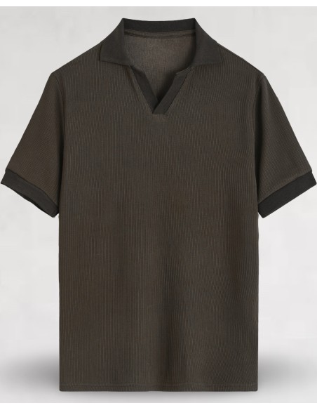 POLO MARRON FLUIDE