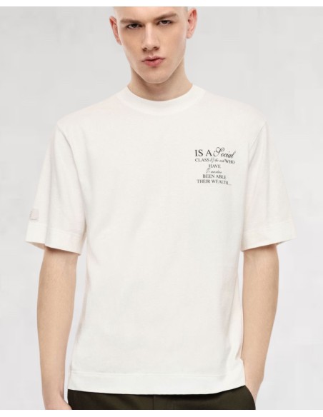 T-SHIRT BLANC "SOCIAL" IMPERIAL
