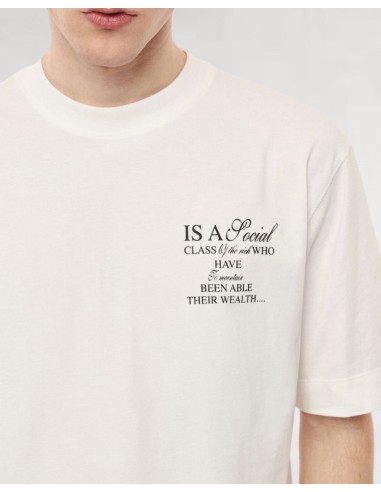 T-SHIRT BLANC "SOCIAL" IMPERIAL