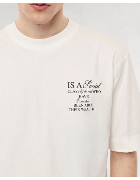 T-SHIRT BLANC "SOCIAL" IMPERIAL