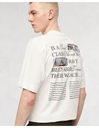 T-SHIRT BLANC "SOCIAL" IMPERIAL