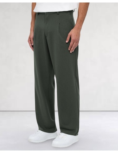 PANTALON FLUIDE VERT "COEUR"