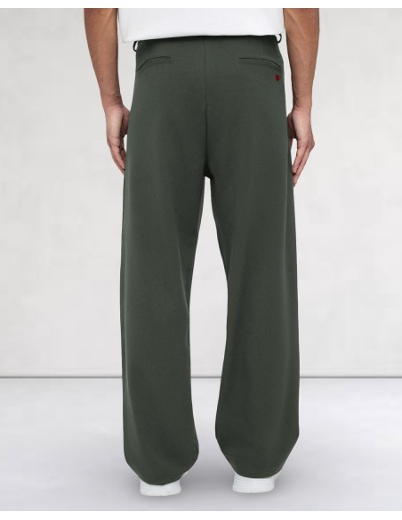 PANTALON FLUIDE VERT "COEUR"