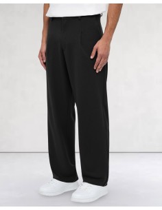 PANTALON FLUIDE NOIR "COEUR" 2