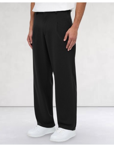 PANTALON FLUIDE NOIR "COEUR"