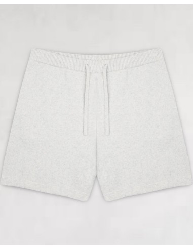 SHORT EN MAILLE GRIS CLAIR