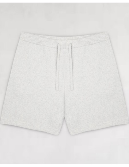 SHORT EN MAILLE GRIS CLAIR