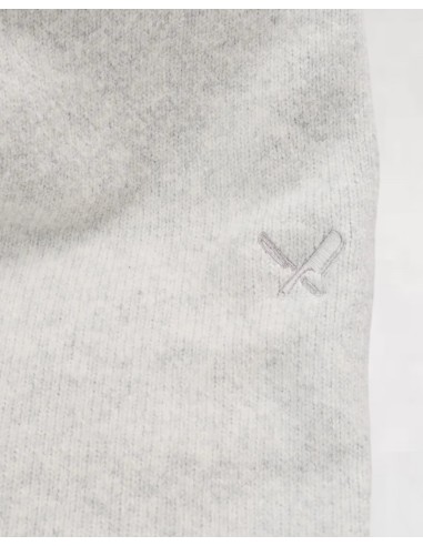 SHORT EN MAILLE GRIS CLAIR