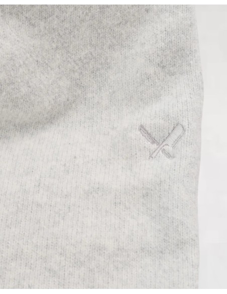 SHORT EN MAILLE GRIS CLAIR