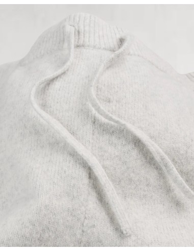 SHORT EN MAILLE GRIS CLAIR