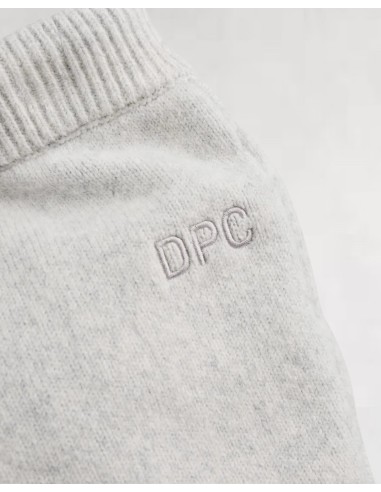 SHORT EN MAILLE GRIS CLAIR