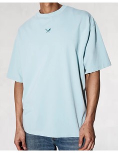 T-Shirt Basic "Cozy" bleu clair