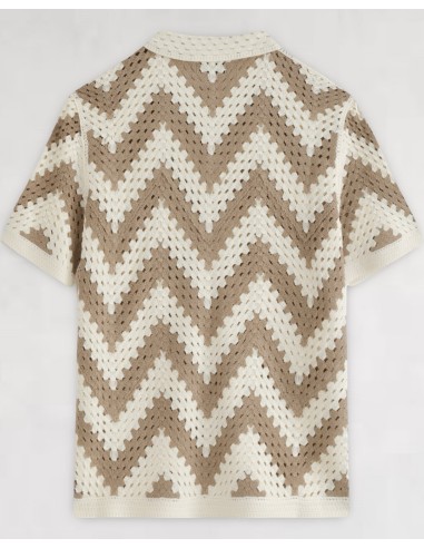 CHEMISETTE EN CROCHET BEIGE