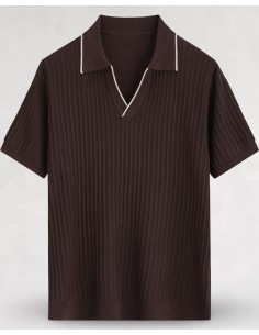 POLO MARRON FLUIDE