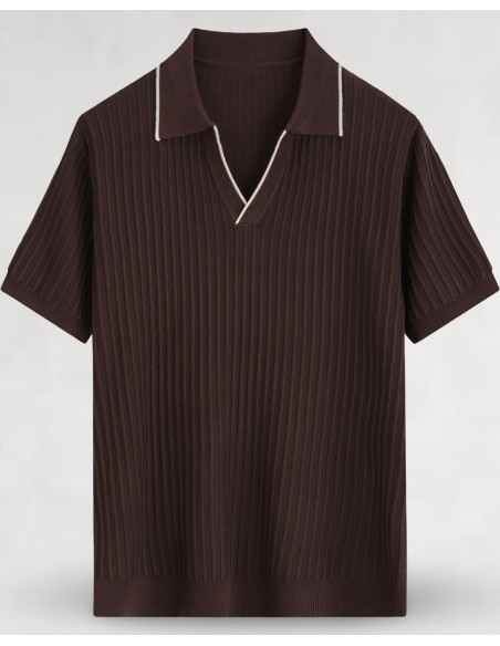 POLO MARRON FLUIDE