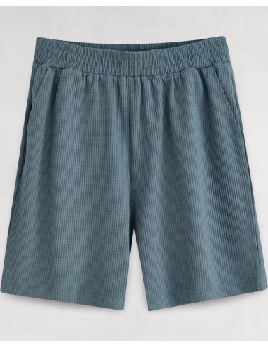 ENSEMBLE GAUFFRÉ BLEU CHEMISETTE ET...