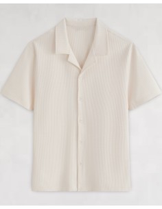 ENSEMBLE GAUFFRÉ BLANC CHEMISETTE ET SHORT 2