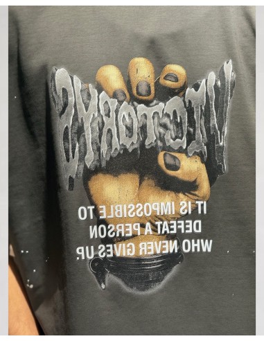 T-Shirt oversize anthracite "Victorys"