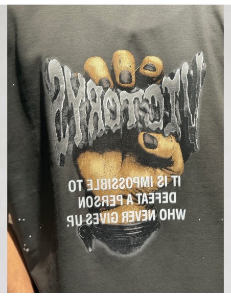 T-Shirt oversize anthracite "Victorys"