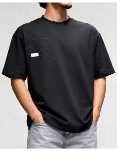T-Shirt regular noir "Ingenious"