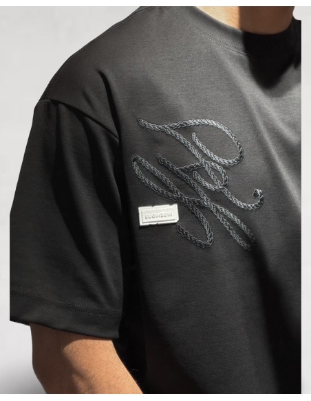 T-Shirt regular noir "Ingenious"