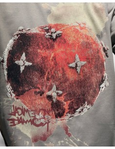 T-Shirt boxy gris "Big Apple" 2