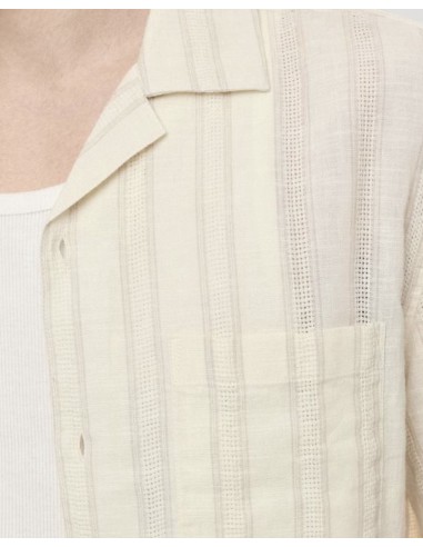 CHEMISETTE ÉCRU A BANDES BEIGE IMPERIAL