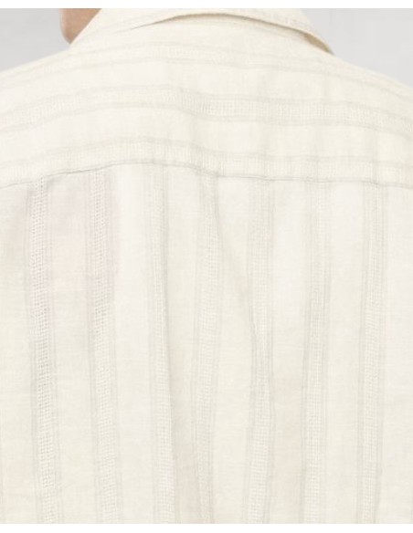 CHEMISETTE ÉCRU A BANDES BEIGE IMPERIAL