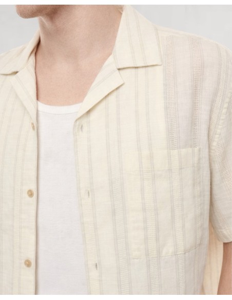 CHEMISETTE ÉCRU A BANDES BEIGE IMPERIAL