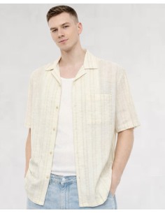 CHEMISETTE ÉCRU A BANDES BEIGE IMPERIAL