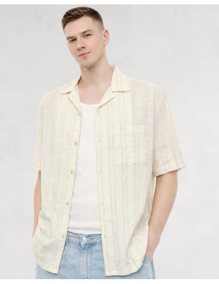 CHEMISETTE ÉCRU A BANDES BEIGE IMPERIAL