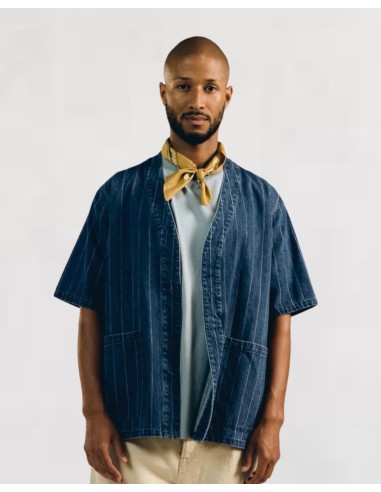 CHEMISETTE STYLE BASEBALL EN JEANS